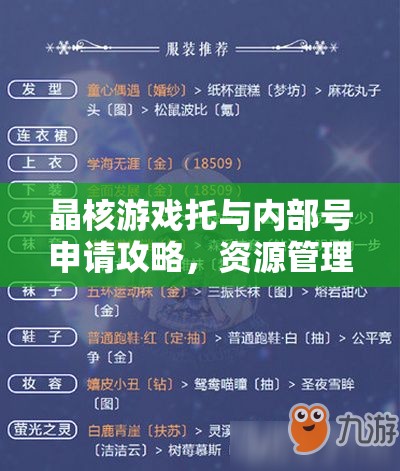 晶核游戲托與內(nèi)部號(hào)申請(qǐng)攻略，資源管理、高效利用策略以最大化賬號(hào)價(jià)值