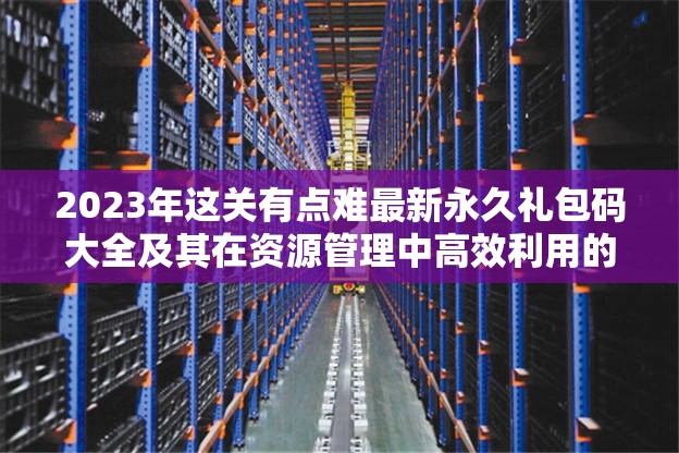 2023年這關(guān)有點難最新永久禮包碼大全及其在資源管理中高效利用的策略