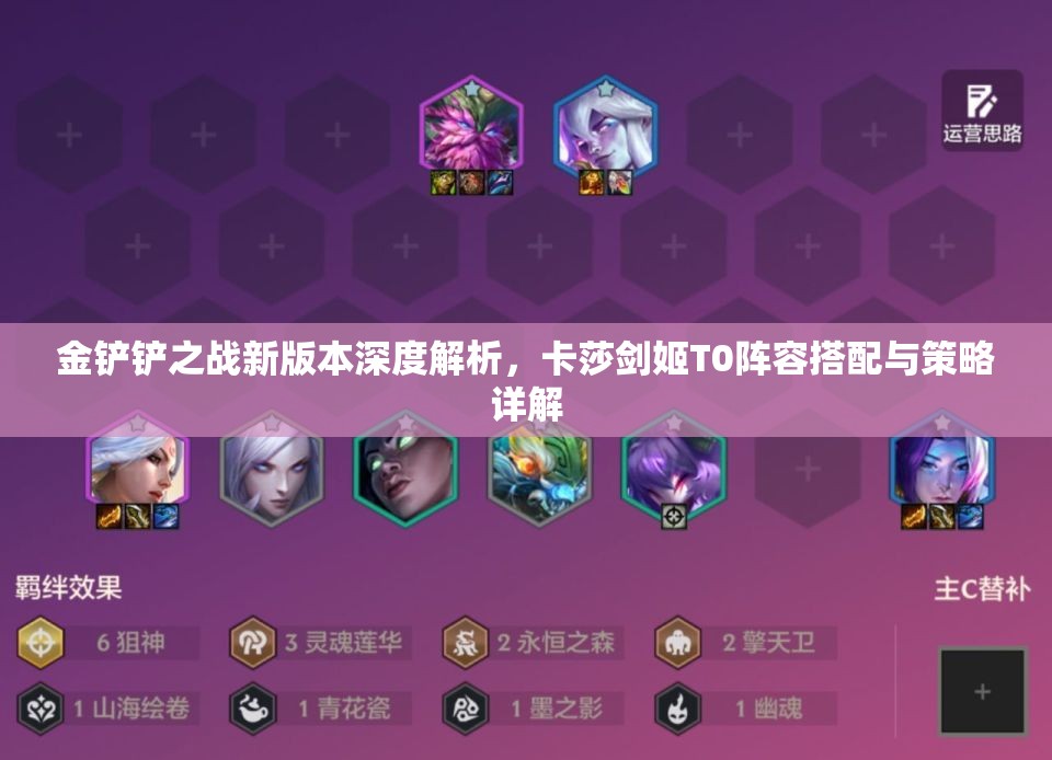 金鏟鏟之戰(zhàn)新版本深度解析，卡莎劍姬T0陣容搭配與策略詳解