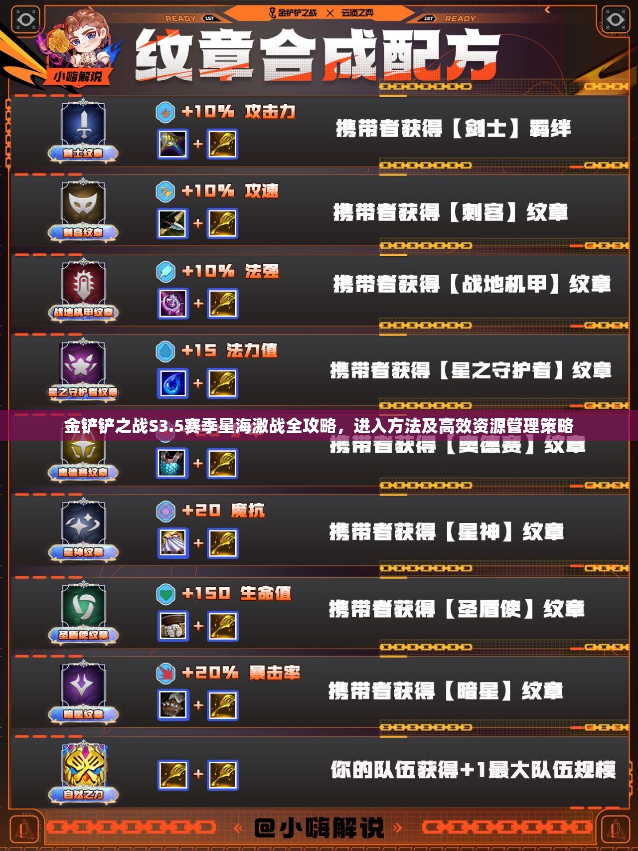 金鏟鏟之戰(zhàn)S3.5賽季星海激戰(zhàn)全攻略，進(jìn)入方法及高效資源管理策略