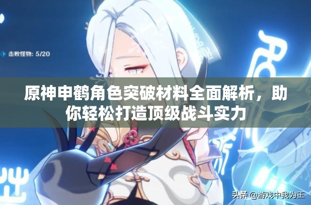 原神申鶴角色突破材料全面解析，助你輕松打造頂級戰(zhàn)斗實力
