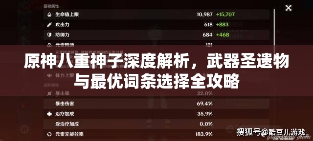 原神八重神子深度解析，武器圣遺物與最優(yōu)詞條選擇全攻略