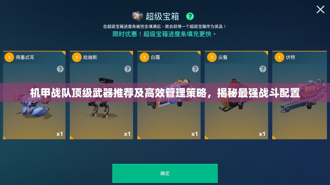機甲戰(zhàn)隊頂級武器推薦及高效管理策略，揭秘最強戰(zhàn)斗配置