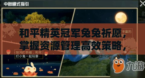 和平精英冠軍兔兔祈愿，掌握資源管理高效策略，實(shí)現(xiàn)游戲價(jià)值最大化