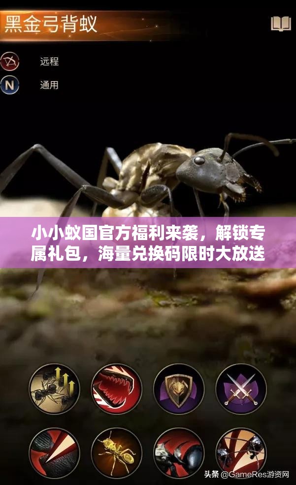 小小蟻國(guó)官方福利來襲，解鎖專屬禮包，海量?jī)稉Q碼限時(shí)大放送！