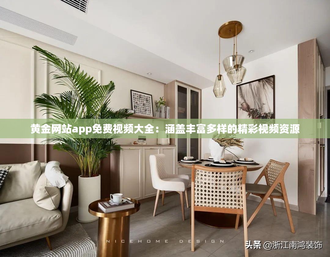 黃金網(wǎng)站app免費視頻大全：涵蓋豐富多樣的精彩視頻資源