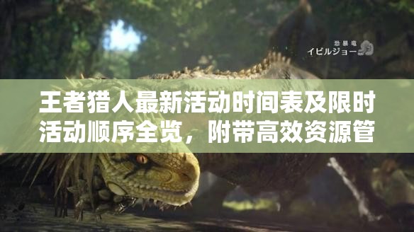 王者獵人最新活動時間表及限時活動順序全覽，附帶高效資源管理策略