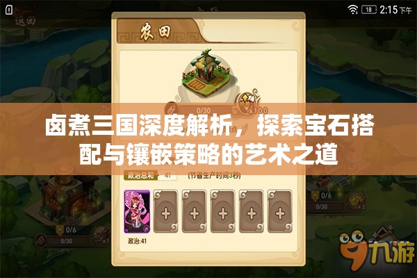 鹵煮三國深度解析，探索寶石搭配與鑲嵌策略的藝術(shù)之道