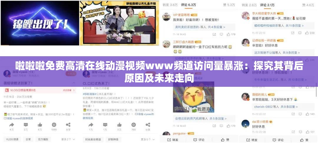 啦啦啦免費(fèi)高清在線動漫視頻www頻道訪問量暴漲：探究其背后原因及未來走向