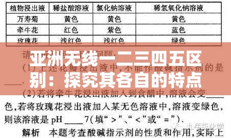 亞洲無線一二三四五區(qū)別：探究其各自的特點(diǎn)與差異