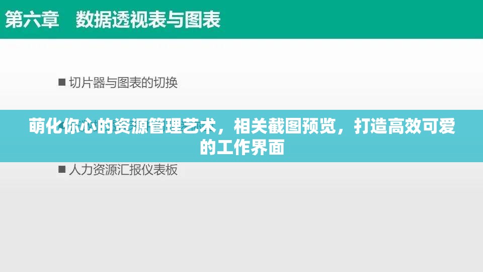 萌化你心的資源管理藝術(shù)，相關(guān)截圖預覽，打造高效可愛的工作界面