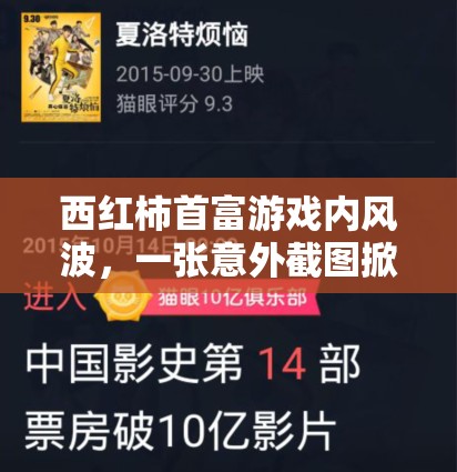 西紅柿首富游戲內(nèi)風波，一張意外截圖掀起公眾廣泛熱議與關(guān)注