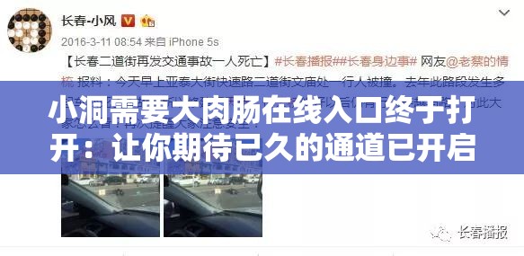 小洞需要大肉腸在線入口終于打開：讓你期待已久的通道已開啟