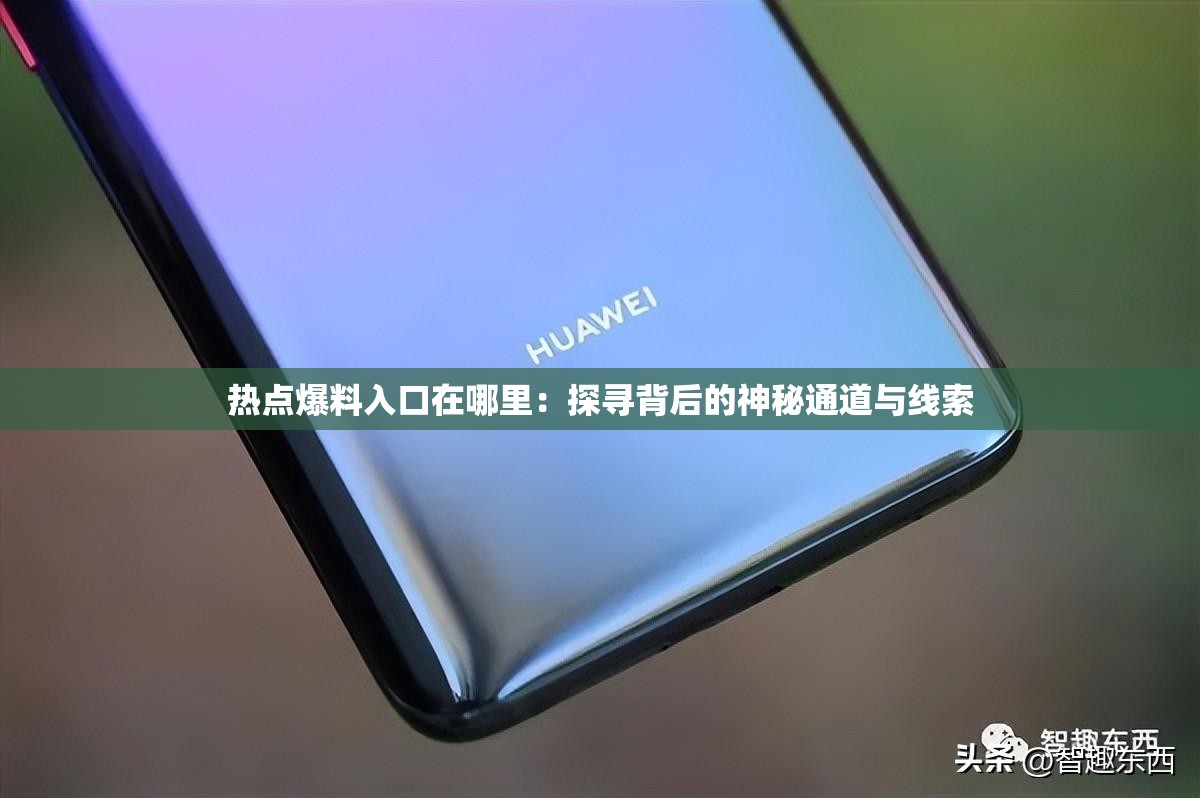 熱點爆料入口在哪里：探尋背后的神秘通道與線索