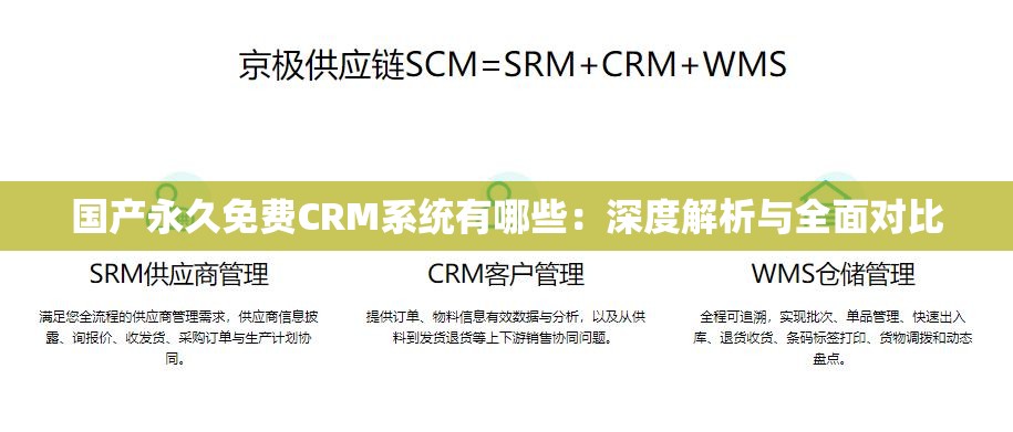 國產(chǎn)永久免費(fèi)CRM系統(tǒng)有哪些：深度解析與全面對比