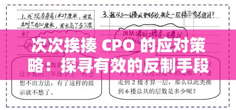 次次挨揍 CPO 的應(yīng)對(duì)策略：探尋有效的反制手段與防范路徑