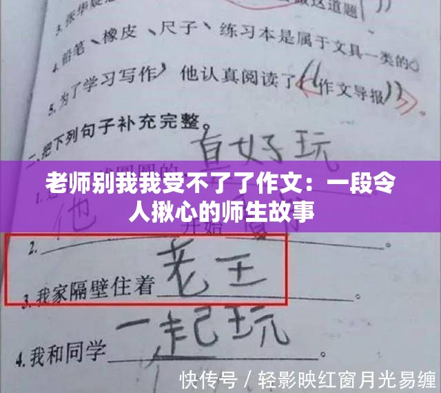 老師別我我受不了了作文：一段令人揪心的師生故事