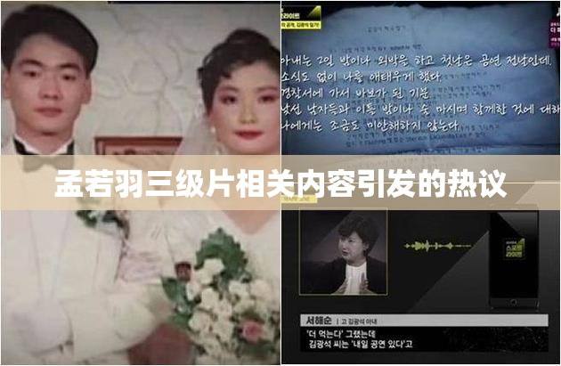 孟若羽三級(jí)片相關(guān)內(nèi)容引發(fā)的熱議