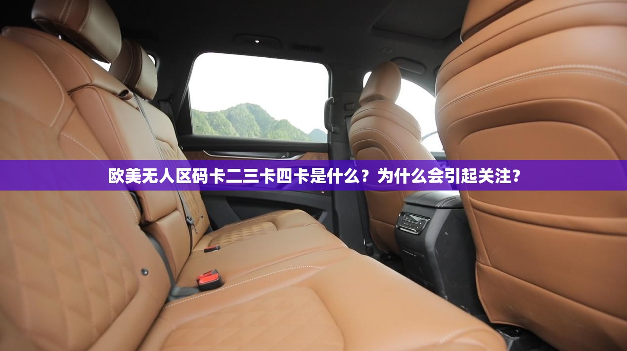 歐美無人區(qū)碼卡二三卡四卡是什么？為什么會(huì)引起關(guān)注？