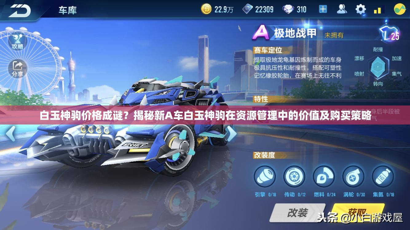 白玉神駒價格成謎？揭秘新A車白玉神駒在資源管理中的價值及購買策略