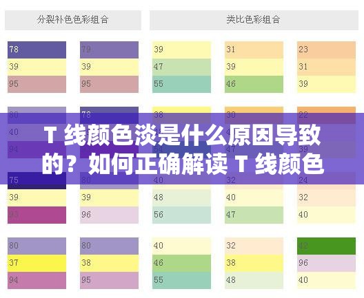 T 線顏色淡是什么原因?qū)е碌模咳绾握_解讀 T 線顏色淡的現(xiàn)象？