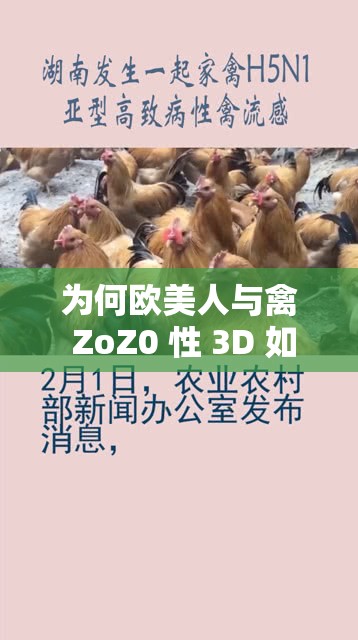 為何歐美人與禽 ZoZ0 性 3D 如此受歡迎？