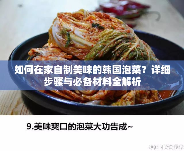 如何在家自制美味的韓國泡菜？詳細(xì)步驟與必備材料全解析