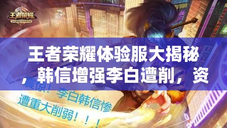 王者榮耀體驗(yàn)服大揭秘，韓信增強(qiáng)李白遭削，資源管理新策略成懸念？