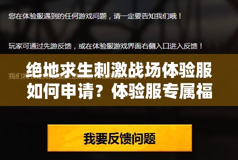 絕地求生刺激戰(zhàn)場(chǎng)體驗(yàn)服如何申請(qǐng)？體驗(yàn)服專(zhuān)屬福利有哪些驚喜？