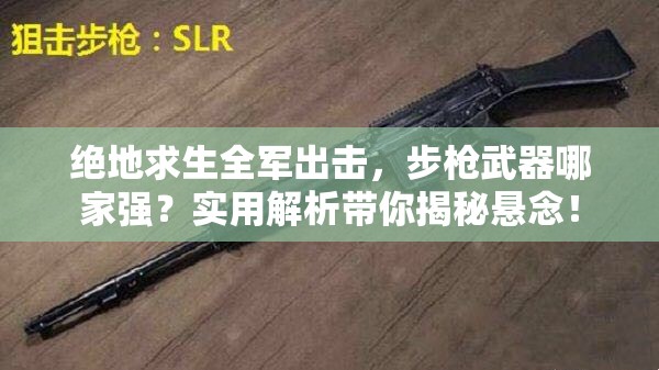 絕地求生全軍出擊，步槍武器哪家強(qiáng)？實(shí)用解析帶你揭秘懸念！