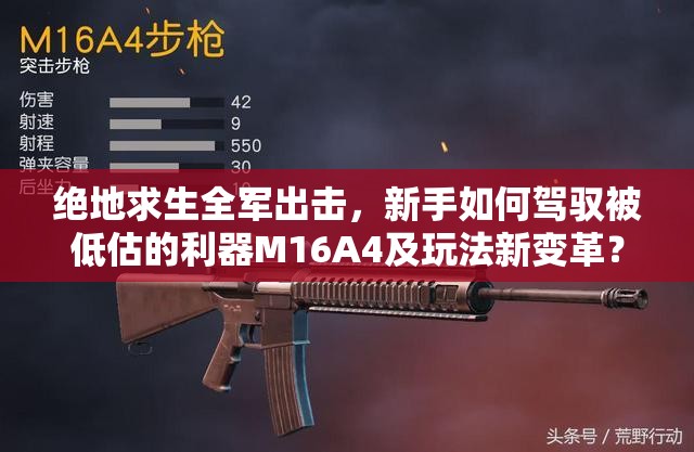 絕地求生全軍出擊，新手如何駕馭被低估的利器M16A4及玩法新變革？