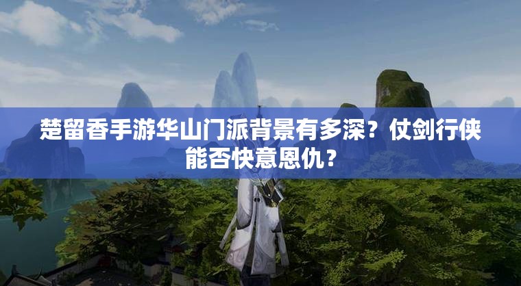 楚留香手游華山門派背景有多深？仗劍行俠能否快意恩仇？