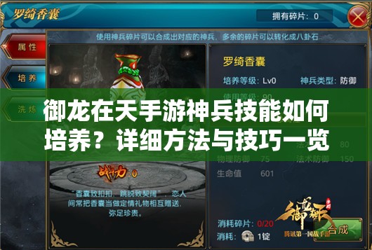 御龍?jiān)谔焓钟紊癖寄苋绾闻囵B(yǎng)？詳細(xì)方法與技巧一覽揭秘