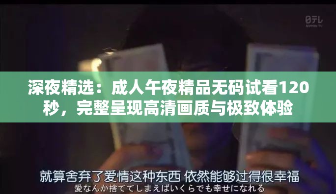 深夜精選：成人午夜精品無碼試看120秒，完整呈現(xiàn)高清畫質(zhì)與極致體驗