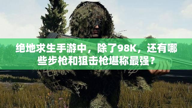 絕地求生手游中，除了98K，還有哪些步槍和狙擊槍堪稱最強？