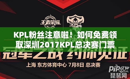 KPL粉絲注意啦！如何免費領(lǐng)取深圳2017KPL總決賽門票大揭秘？