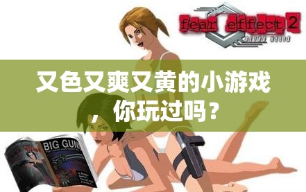 又色又爽又黃的小游戲，你玩過嗎？
