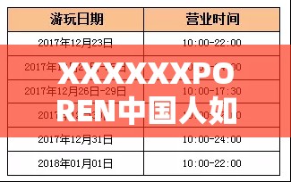 XXXXXXPOREN中國(guó)人如何在全球市場(chǎng)中展現(xiàn)獨(dú)特競(jìng)爭(zhēng)力？深度解析其成功之道