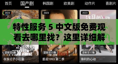 特性服務(wù) 5 中文版免費(fèi)觀看去哪里找？這里詳細(xì)解答