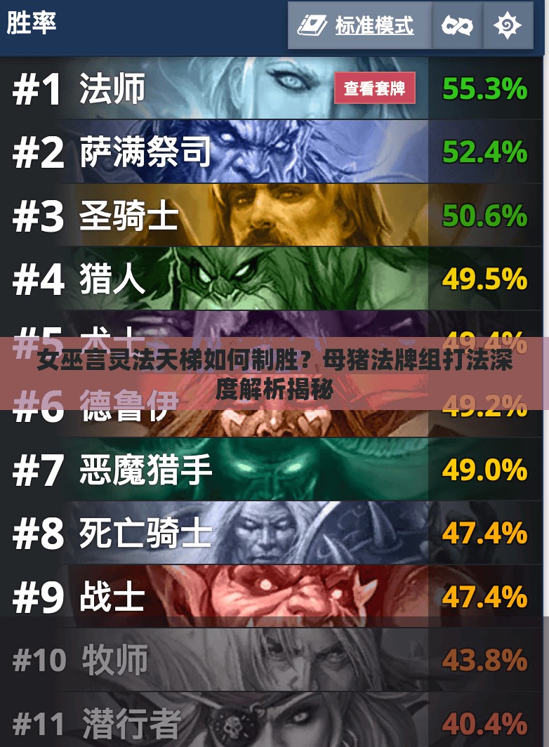 女巫言靈法天梯如何制勝？母豬法牌組打法深度解析揭秘