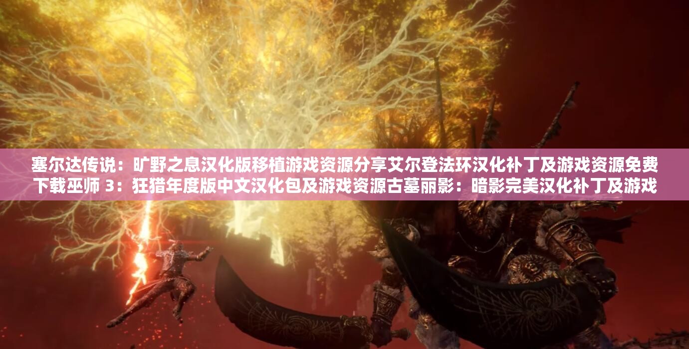 塞爾達(dá)傳說：曠野之息漢化版移植游戲資源分享艾爾登法環(huán)漢化補丁及游戲資源免費下載巫師 3：狂獵年度版中文漢化包及游戲資源古墓麗影：暗影完美漢化補丁及游戲資源刺客信條：奧德賽中文漢化補丁及游戲資源怪物獵人：世界漢化補丁及游戲資源只狼：影逝二度漢化補丁及游戲資源黑暗之魂 3漢化補丁及游戲資源仁王漢化補丁及游戲資源如龍 7漢化補丁及游戲資源