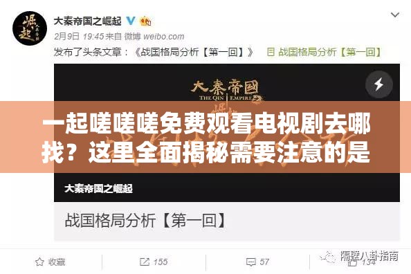 一起嗟嗟嗟免費(fèi)觀看電視劇去哪找？這里全面揭秘需要注意的是，未經(jīng)授權(quán)免費(fèi)觀看電視劇可能涉及侵權(quán)行為，建議通過(guò)合法正規(guī)渠道觀看影視作品