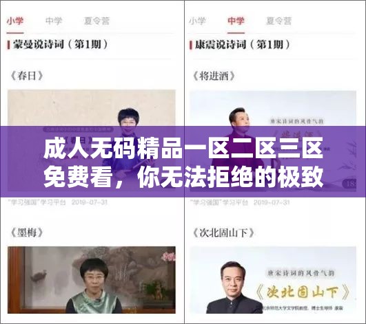 成人無碼精品一區(qū)二區(qū)三區(qū)免費(fèi)看，你無法拒絕的極致體驗(yàn)