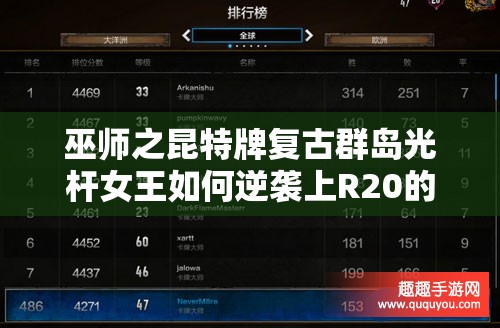 巫師之昆特牌復(fù)古群島光桿女王如何逆襲上R20的演變史揭秘？