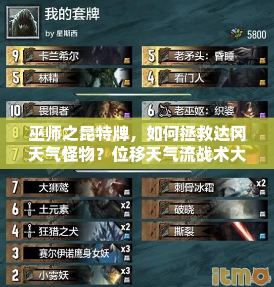 巫師之昆特牌，如何拯救達(dá)岡天氣怪物？位移天氣流戰(zhàn)術(shù)大揭秘？