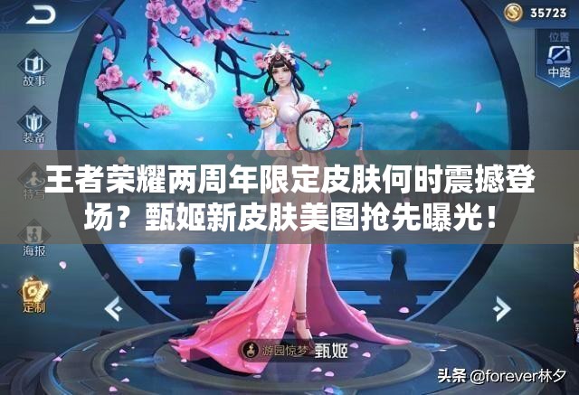 王者榮耀兩周年限定皮膚何時(shí)震撼登場(chǎng)？甄姬新皮膚美圖搶先曝光！