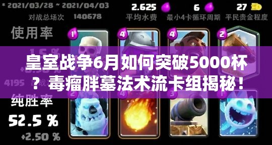 皇室戰(zhàn)爭(zhēng)6月如何突破5000杯？毒瘤胖墓法術(shù)流卡組揭秘！