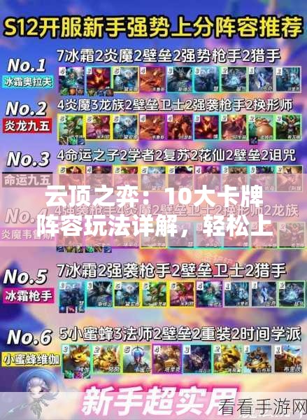 云頂之弈：10大卡牌陣容玩法詳解，輕松上分秘籍全攻略